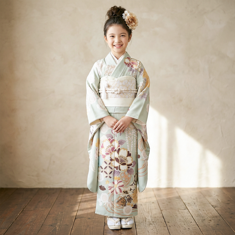 七五三着物7歳女の子画像