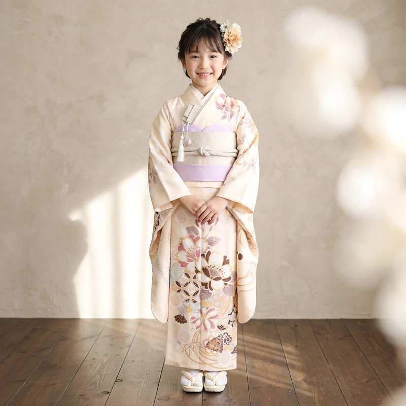 七五三着物7歳女の子画像