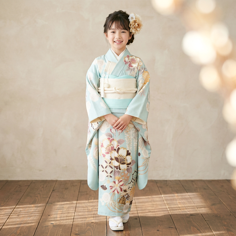 七五三着物7歳女の子画像