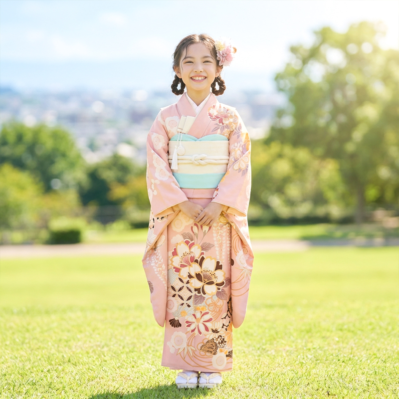 七五三着物7歳女の子画像