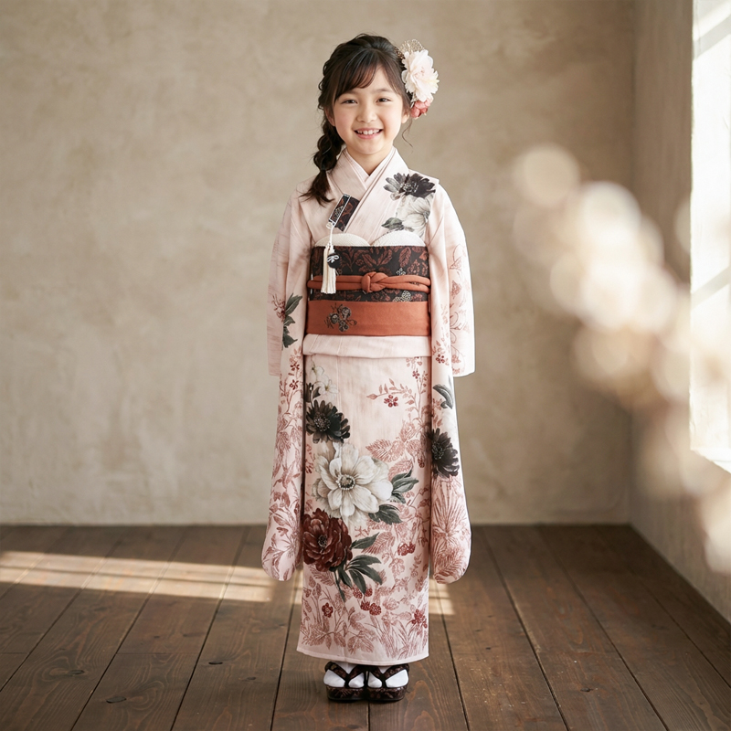 七五三着物7歳女の子画像