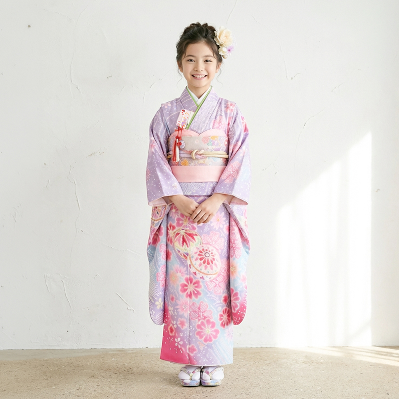 七五三着物7歳女の子画像