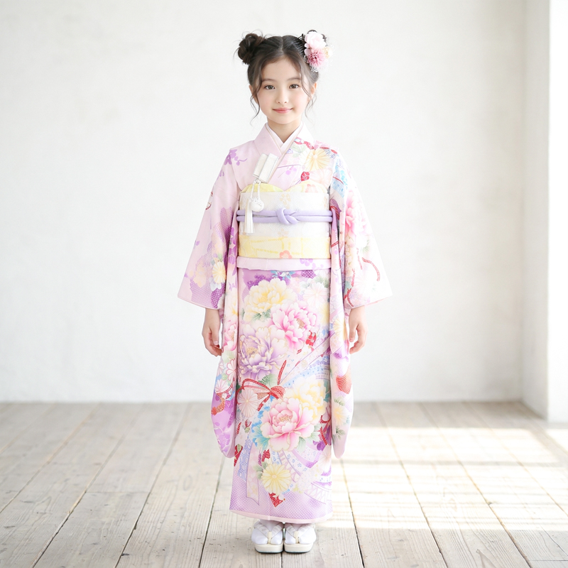 七五三着物7歳女の子画像