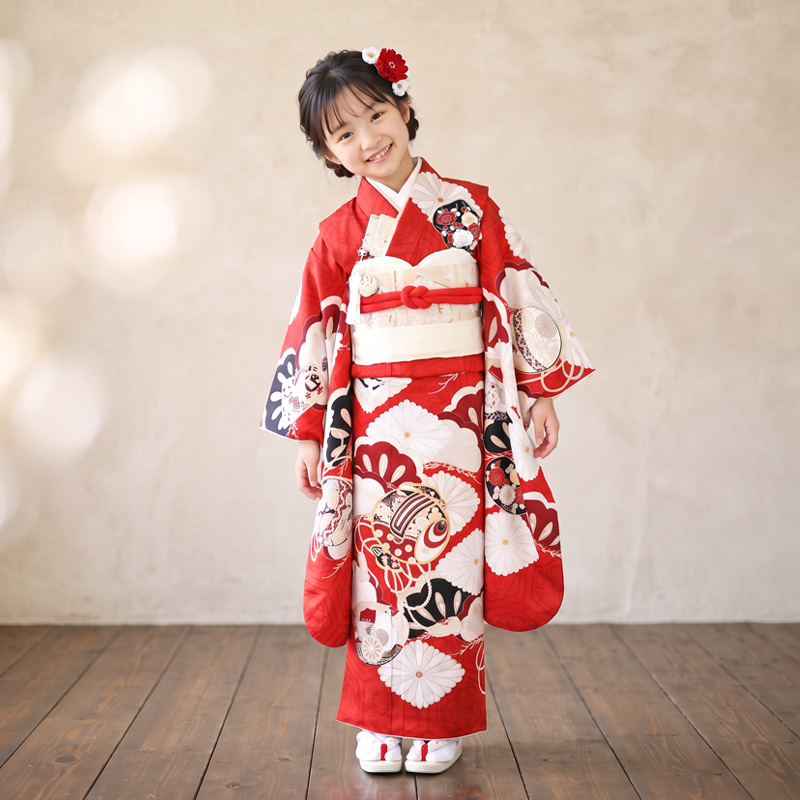 七五三着物7歳女の子画像