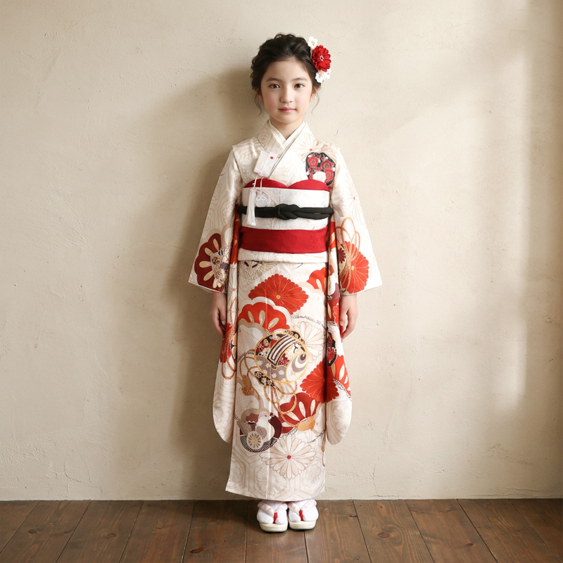 七五三着物7歳女の子画像